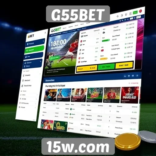 Interface intuitiva melhora experiência do usuário no G55BET